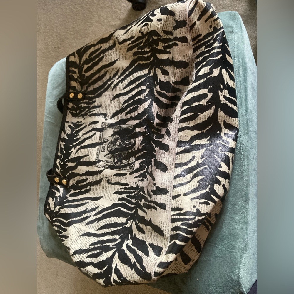 L.A.M.B Gwen Stefani.. Zebra print leather bag GUC
